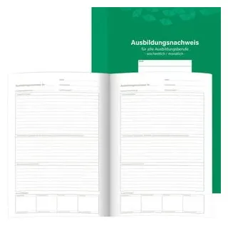 RNK Berichtsheft Ausbildungsnachweis A4 weiß