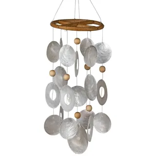 Formano Capiz Muschel-Windspiel ca. 34 cm Perlmuttschimmer 681782