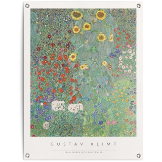 Reinders! Poster »Gustav Klimt - Sonnenblumen«, 58156368-0 Grün B/H/T: 60 cm x 80 cm x 0,1 cm