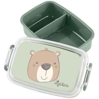 sigikid Brotdose / Lunchbox - Bär - Mint