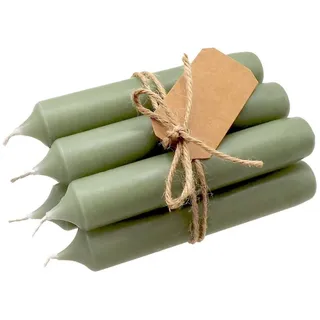 ZauberDeko Spitzkerze Stabkerzen Grün Kerzen 12cm 6 Stk Hochzeit Tischdeko Geburtstag Party