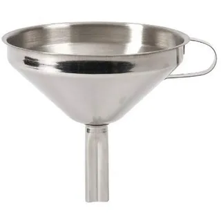 KitchenCraft Küchen-Filtertrichter Edelstahl 13 cm Schwarz/Weiß