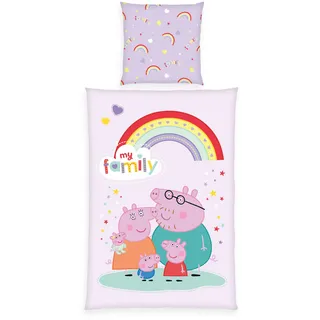 Herding Peppa Pig Mehrfarbig 140 x 200 cm + 70 x 90 cm
