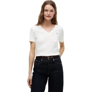 Tommy Hilfiger Cody V-Neck Kurzarm-T-Shirt Weiß XS