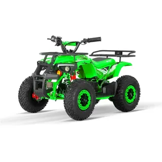 Nitro Motors Eco Dusty 1200W 48V Kinderquad 6 Zoll BTF Profile XL Elektro Quad LED Drossel (Grün)