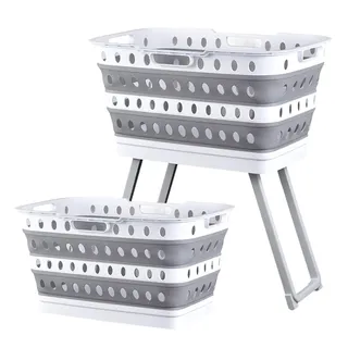 Wäschekorb Im Wohnheim, Faltbar, Große Organisation Mit Beinen, Wäschekorb, Platzsparendes Design Für Wohnheim, College, Badezimmer, Schlafzimmer, Kinderzimmer, Wohnmobil, Schrank, Outdoor, Gastgewerb