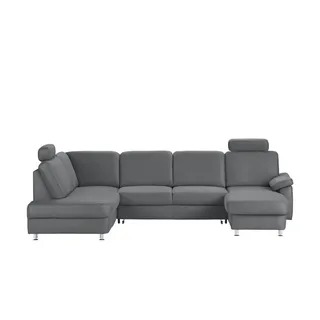 meinSofa Wohnlandschaft grau - Mikrofaser Oliver-S ¦ grau ¦ Maße (cm): B: 300 H: 85 T: 202.0