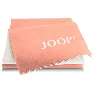Joop! Wohndecke Uni-Doubleface Orange-Natur