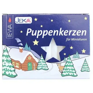 Ebersbacher Kerzenfabrik Adventskerze Puppenkerzen für Miniaturen 40er weiß 70 mm, Christbaumkerzen Miniaturkerzen Minikerzen weiß