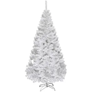 Costway Künstlicher Weihnachtsbaum Weiß 150 cm