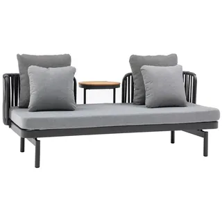 LC Garden »Loungano« Lounge Sofa Rope Multifunktionssofa inkl. Tisch verstellbar Polstergarnitur