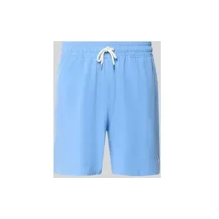 Badehose mit elastischem Bund, Jeansblau, M