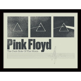 Pyramid International Pink Floyd Poster im Rahmen (Dark Side of the Moon 50th Anniversary Design) Wandkunst in 30 x 40 cm Rahmen – Offizielles Merchandise-Produkt