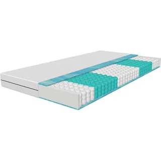 Schlaftroll Federkernmatratze, Weiß, Textil, Rechteckig, 100x200 cm, Oeko-Tex® Standard 100, Schlafzimmer, Matratzen Shop, Matratzen, Taschenfederkernmatratzen