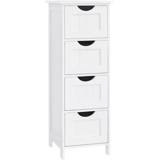 VASAGLE Badschrank 30 x 82 x 30 cm Weiß