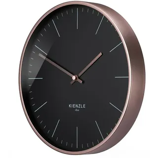 KIENZLE Funk-Wanduhr 25 cm 25 roségold/schwarz