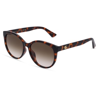 Gucci GG0636SK Damen-Sonnenbrille Vollrand Butterfly Kunststoff-Gestell, braun
