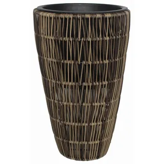 Trendline Polyrattan Pflanztopf Ø 26 x 42cm braun