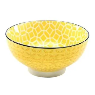 4er-Set CreaTable Müslischale Mediterran 440 ml Steinzeug Gelb Curry