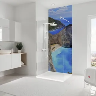 SCHULTE Duschrückwand DecoDesign Foto Lagune Strand 255 x 100 cm D190102523 698