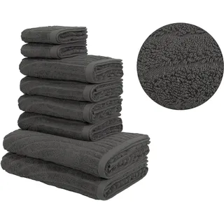 OTTO home Ognon Handtuchset 8-tlg. anthrazit
