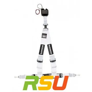 Schroth Gurt - asm autocontrol III silver mit SCHROTH RACING Logo rechts