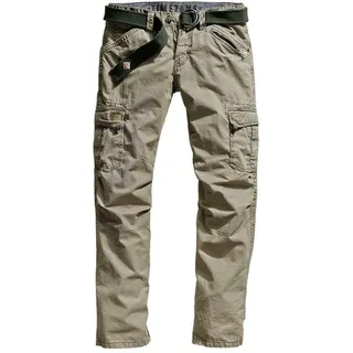 Timezone Benito TZ Herren Cargohose Benito mit Gürtel - 29W / 32L