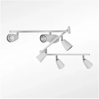 IMPTS LED Deckenspots Deckenleuchte Spotleuchte Deckenstrahler, Nicht Dimmbar, LED wechselbar, Warmweiß, Schwenkbar LED Deckenlampe Deckenspot weiß