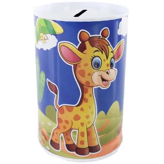 Marabellas Shop Spardose Metall-Spardose für Kinder ohne Öffnung im Tier Design ca. 12,5 cm, (1-tlg), Kompaktes Format bunt