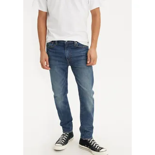 Skinny-fit-Jeans LEVI'S "510", Herren, Gr. 36, Länge 32, blau (samadv), Denim/Jeans, Obermaterial: 70% Baumwolle, 28% Lyocell, 2% Elasthan, skinny fit lang, Jeans, mit 5-Pocket-Style