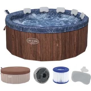BESTWAY LAY-Z-SPA® Energiespar Whirlpool Toronto AirJetTM mit Schaumstoffpaneelen & App-S...