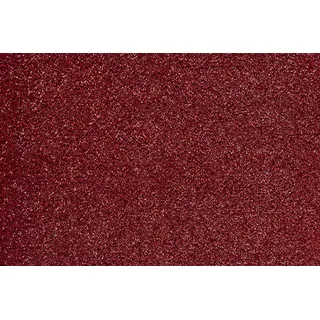 ANDIAMO Teppichboden "Velours Verona" Teppiche Uni Farben, Breite 400 cm oder 500 cm, strapazierfähig, pflegeleicht Gr. B/L: 400 cm x 300 cm, 6 mm, 1 St., rot Teppichboden