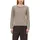 Feinstrickpullover mit Rollkanten Braun S