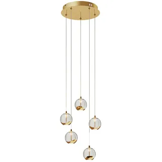 LUCANDE Hayley 5-flg. 30 cm kugelförmig transparent/Gold