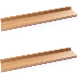 Home4You Bilderleiste Wandregal 60 x 10 cm Braun