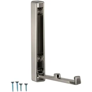Gedotec Klapphaken JAVA Edelstahl-Optik – Garderobenhaken klappbar aus Metall – Wandhaken & Kleiderhaken zum Anschrauben – 10 kg Tragkraft inkl. Befestigungsmaterial