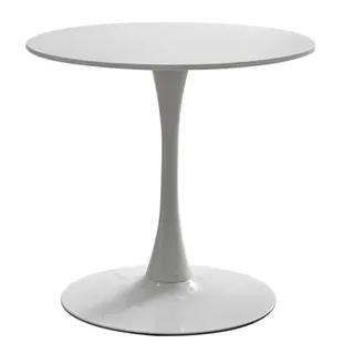 HFFAIWM Modern Runden Weißer Top-Tisch Einfach Freizeit Esstisch Nordisch Kaffetisch Milchtee Verhandeln Tisch Tulpe Balkon Kleiner Runder Und Stühle(Size:70cm,Color:Weiß)