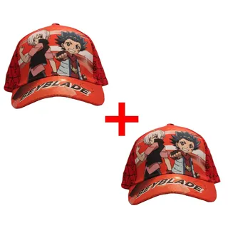 Beyblade Spiel Beyblade Burst Baseball Cap, 2er-Set Mützen mit Klettverschluss, Valt bunt