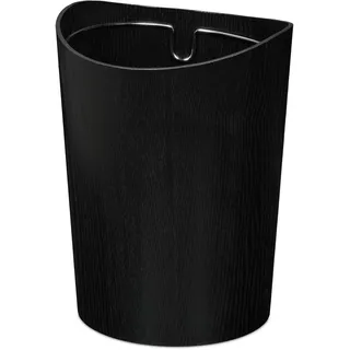 Relaxdays Papierkorb 9 l Schwarz