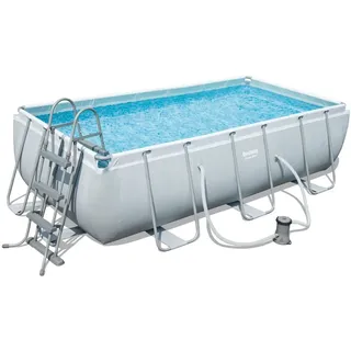 Bestway Pool Schwimmbecken Gartenpool rechteckiger Swimming Frame Pool 6478 L