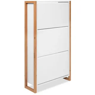 CaliCosy Schuhkipper 70 x 125 x 25 cm weiß / Eiche Artisan