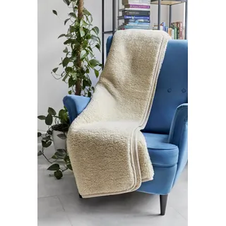 Decke aus Merinowolle – eine Wolldecke eignet Sich perfekt als Sofaüberwurf, Bettüberwurf, Wohnungsüberwurf oder Couchüberwurf 200 x 200 cm