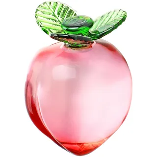KRISININE Glasfrucht-Dekor, Kristall, Pfirsichfiguren, Sammlerstücke für Büro, Tischdekoration, Kunst, Glas, Pfirsich, Briefbeschwerer, Kristall-Dekoration für Zuhause, Küche, Weihnachten