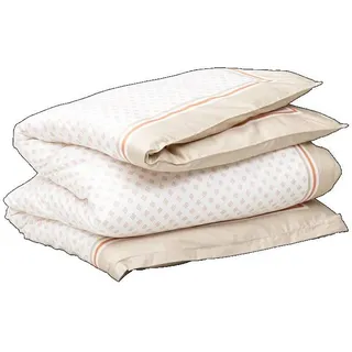 GANT G Border Bettdeckenbezug einzeln Farbe Dark Putty Größe 135x200