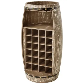 riess-ambiente Weinregal BODEGA 100cm natur, Weinfass-Optik braun