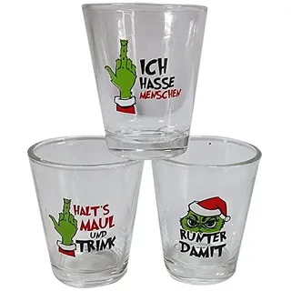 TOPCENT Schnapsglas Muffel-Schnapspinnchen, Schnapsgläser, 4cl, 4er-Set, Überraschungs-Set