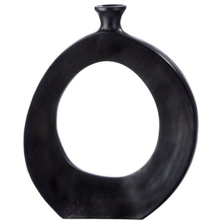 GILDE Dekovase GILDE Vase Pieno - schwarz - H. 40cm x B. 32,5cm schwarz