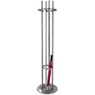 Garderobenständer aus Edelstahl, Höhe 1.700 mm