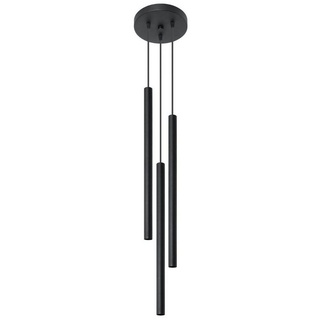 Liadomo Pendelleuchte Vela, ohne Leuchtmittel, minimalistisches Design, Rondell oder Linear, Weiß/Schwarz schwarz Rund - 20 cm x 100 cm