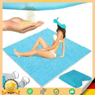 Picknickdecke Strandmatte Sandfrei Stranddecke Picknick Decke 200x200 Matte Reto